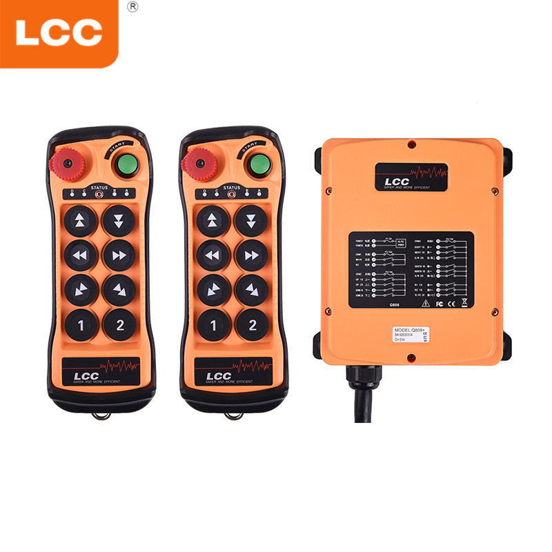 Q808 AC/DC 24V-48V 433MHZ 8 Buttons Double Speed Apollo Crane Industrial Remote Control