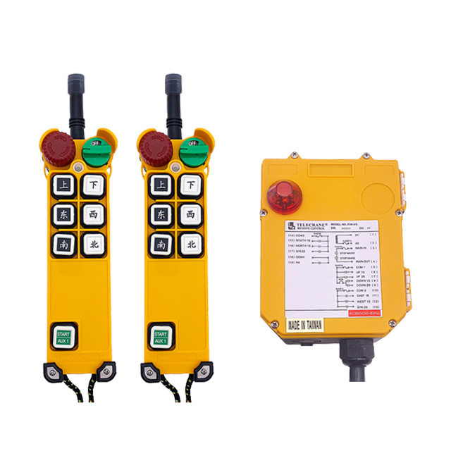 Wireless Crane Push Button Pendants Traveling Mechanism Remote Control F24-6D 