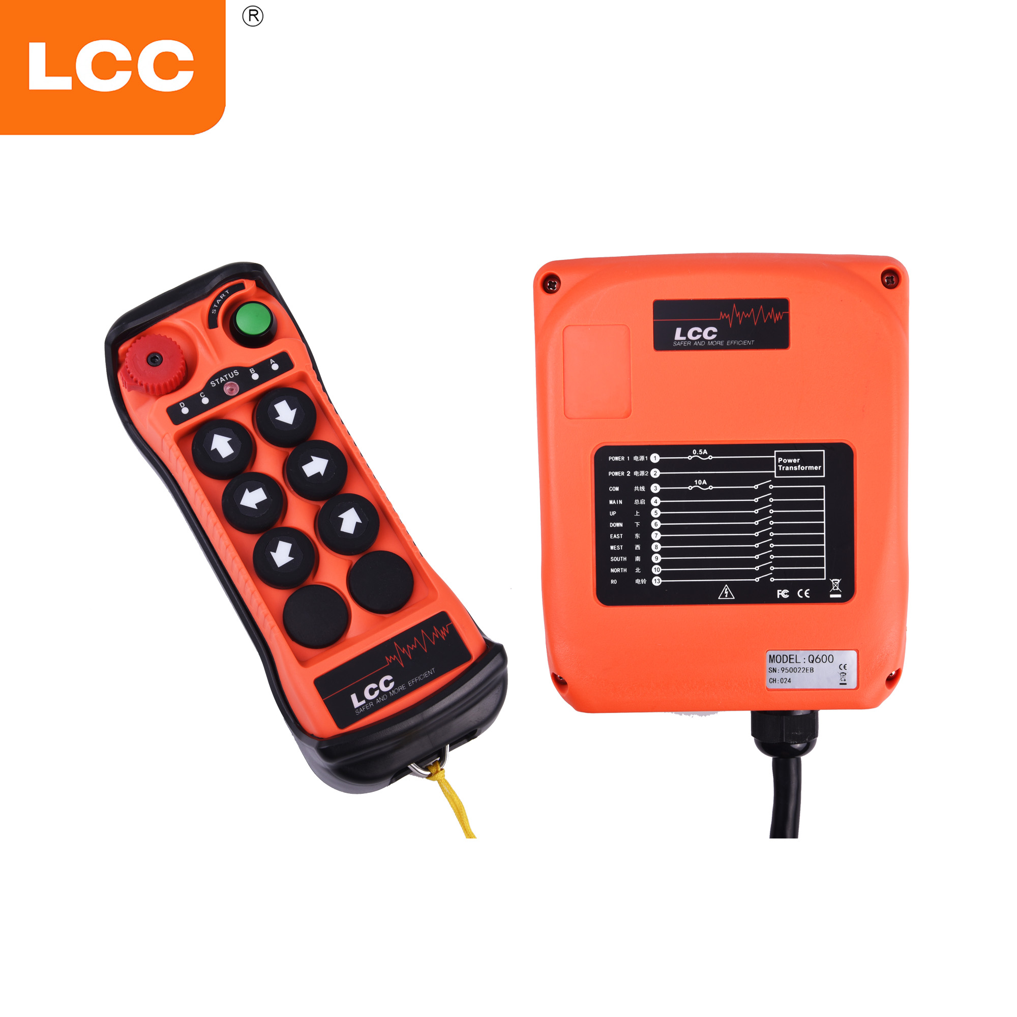 Q600 Industrial Rotary Button Radio Remote Control for Blender