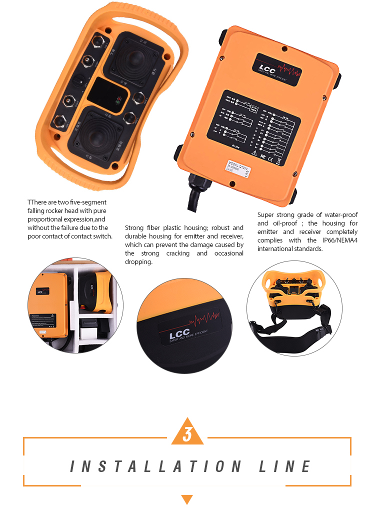 Q5000 Industrial Autec Crane Joystick Wireless Radio Remote Control