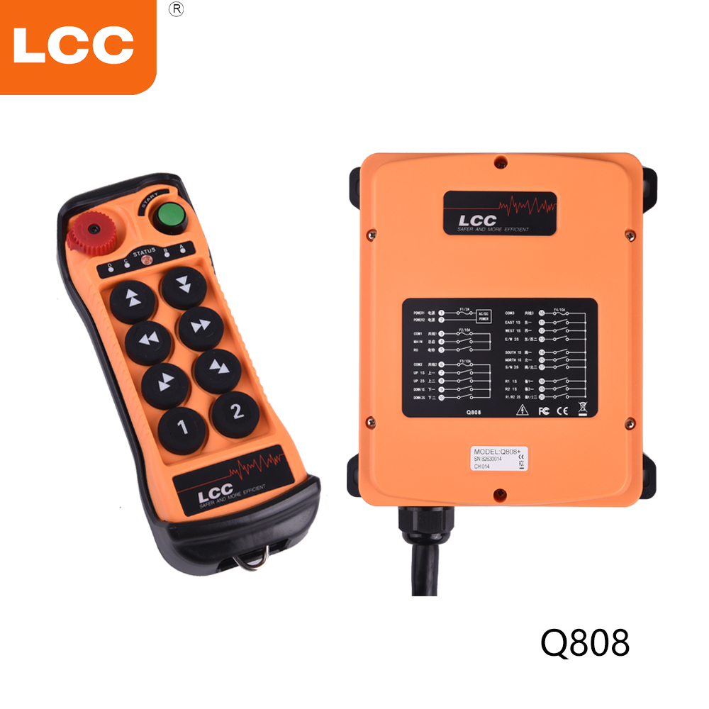 Q808 Industrial 8 Button Tow Truck Hoists Wireless Remote Control