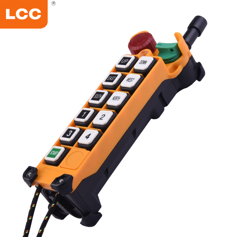 F24-10S 10 Buttons 500m Industrial Wireless Radio Crane Remote Control Transmitter And Receiver